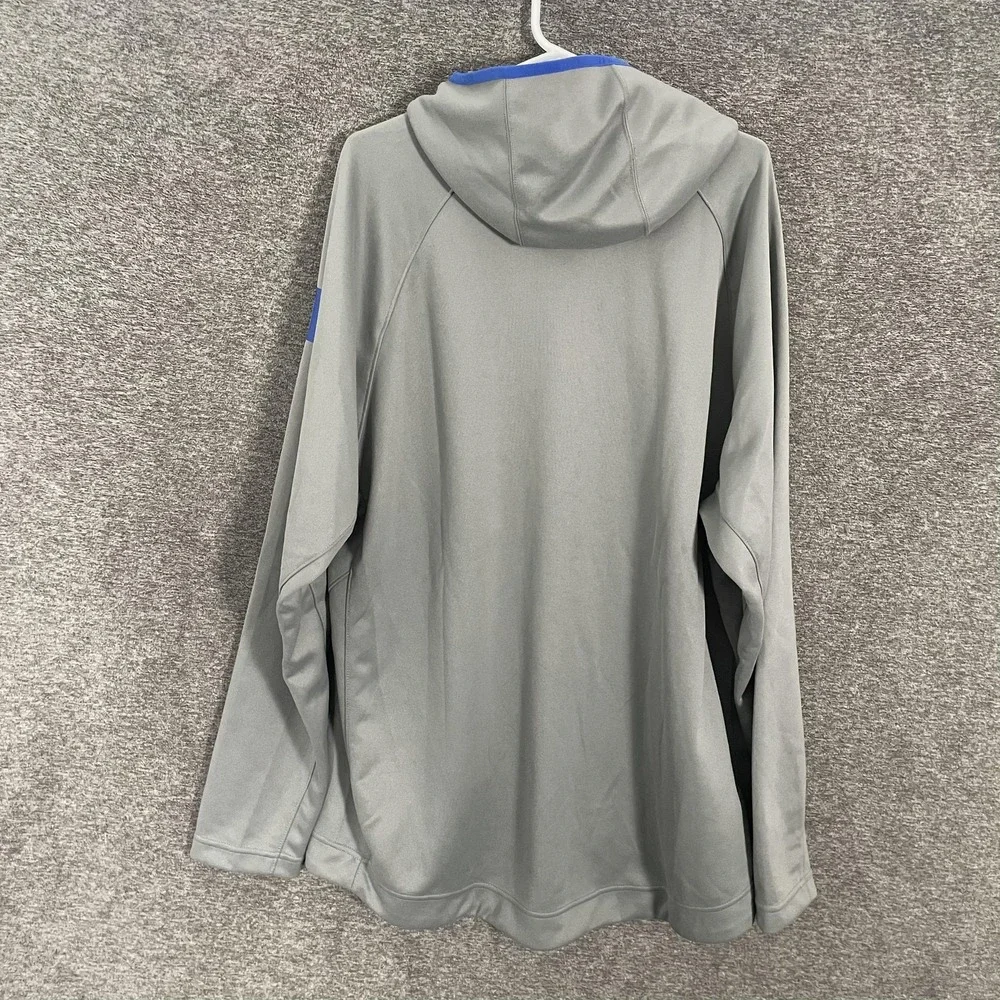 Duke Blue Devils Hoodie Pullover Mens 2XL Gray‎ NCAA Basketball Nike Dri Fit